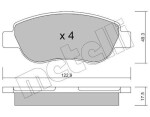METELLI Piduriklotsi komplekt,  ketaspidur 22-0781-0