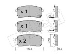 METELLI Piduriklotsi komplekt,  ketaspidur 22-0786-0