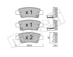 METELLI Piduriklotsi komplekt,  ketaspidur 22-0790-0