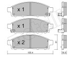 METELLI Piduriklotsi komplekt,  ketaspidur 22-0791-0