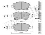 METELLI Piduriklotsi komplekt,  ketaspidur 22-0794-0