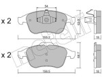 METELLI Piduriklotsi komplekt,  ketaspidur 22-0803-0