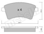 METELLI Piduriklotsi komplekt,  ketaspidur 22-0812-0