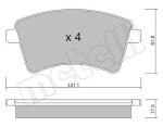 METELLI Piduriklotsi komplekt,  ketaspidur 22-0812-2