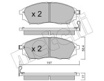 METELLI Piduriklotsi komplekt,  ketaspidur 22-0819-0