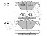 METELLI Piduriklotsi komplekt,  ketaspidur 22-0823-0