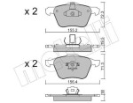 METELLI Piduriklotsi komplekt,  ketaspidur 22-0833-0