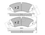 METELLI Piduriklotsi komplekt,  ketaspidur 22-0836-0
