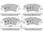 METELLI Piduriklotsi komplekt,  ketaspidur 22-0836-6
