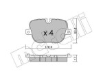 METELLI Piduriklotsi komplekt,  ketaspidur 22-0837-0
