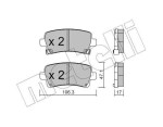 METELLI Piduriklotsi komplekt,  ketaspidur 22-0844-0
