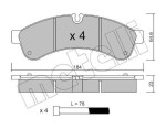 METELLI Piduriklotsi komplekt,  ketaspidur 22-0851-0