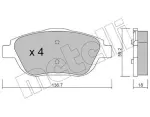 METELLI Piduriklotsi komplekt,  ketaspidur 22-0852-0