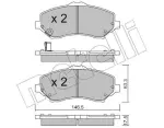 METELLI Piduriklotsi komplekt,  ketaspidur 22-0862-0
