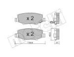 METELLI Piduriklotsi komplekt,  ketaspidur 22-0863-0