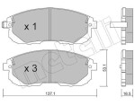 METELLI Piduriklotsi komplekt,  ketaspidur 22-0876-0