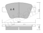 METELLI Piduriklotsi komplekt,  ketaspidur 22-0889-0