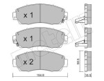 METELLI Piduriklotsi komplekt,  ketaspidur 22-0903-0
