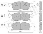 METELLI Piduriklotsi komplekt,  ketaspidur 22-0927-0