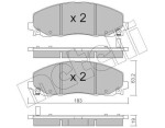 METELLI Piduriklotsi komplekt,  ketaspidur 22-0946-0