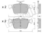 METELLI Piduriklotsi komplekt,  ketaspidur 22-0951-2
