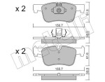 METELLI Piduriklotsi komplekt,  ketaspidur 22-0960-0