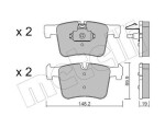 METELLI Piduriklotsi komplekt,  ketaspidur 22-0961-0