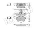 METELLI Piduriklotsi komplekt,  ketaspidur 22-0962-0