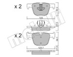 METELLI Piduriklotsi komplekt,  ketaspidur 22-0963-0