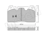 METELLI Piduriklotsi komplekt,  ketaspidur 22-0979-0