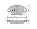 METELLI Piduriklotsi komplekt,  ketaspidur 22-0980-0