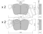 METELLI Piduriklotsi komplekt,  ketaspidur 22-0981-0