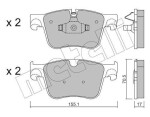 METELLI Piduriklotsi komplekt,  ketaspidur 22-0985-0