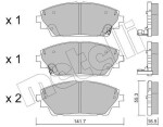 METELLI Piduriklotsi komplekt,  ketaspidur 22-0992-0