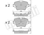 METELLI Piduriklotsi komplekt,  ketaspidur 22-1037-0