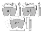 METELLI Piduriklotsi komplekt,  ketaspidur 22-1043-0