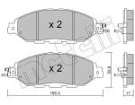 METELLI Piduriklotsi komplekt,  ketaspidur 22-1045-0