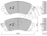 METELLI Piduriklotsi komplekt,  ketaspidur 22-1161-0
