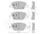 METELLI Piduriklotsi komplekt,  ketaspidur 22-1177-0