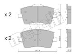 METELLI Piduriklotsi komplekt,  ketaspidur 22-1186-0
