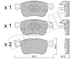 METELLI Piduriklotsi komplekt,  ketaspidur 22-1205-0
