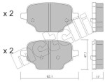METELLI Piduriklotsi komplekt,  ketaspidur 22-1245-0