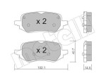 METELLI Piduriklotsi komplekt,  ketaspidur 22-1248-0