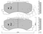 METELLI Piduriklotsi komplekt,  ketaspidur 22-1252-0