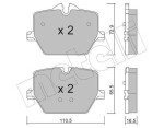 METELLI Piduriklotsi komplekt,  ketaspidur 22-1266-0
