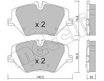 METELLI Piduriklotsi komplekt,  ketaspidur 22-1354-0