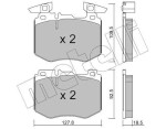 METELLI Piduriklotsi komplekt,  ketaspidur 22-1388-0