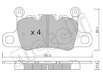 METELLI Piduriklotsi komplekt,  ketaspidur 22-1417-0