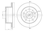 METELLI Тормозной диск 23-0732
