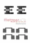 METZGER AUTOTEILE Lisakomplekt,  ketaspiduriklotsid 109-1160